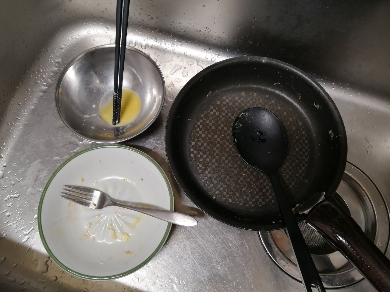 卵3個ダイエット洗い物